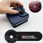 1(아마론플라워) sm-f766n Z플립7 꽃포인트  카드가죽케이스 지플립7 Z플립7 F7661 전용 케이스 : 아마론케이스