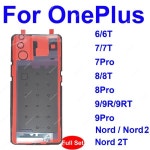 Oneplus 6 6T 7 7T 8 8T 9 9R Pro Nord 2 5G 후면 배터리 커버 스티커 카메라 접착제 냉각 패드 용 풀 세트 : 베스트321에스