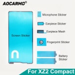 Aocarmo 소니 엑스페리아 XZ2 컴팩트 미니 XZ2C H8324 LCD 스크린 디스플레이 접착 이어 스피커 메쉬 배터리 스티커 풀 세트 : jjnetwork