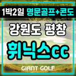 휘닉스cc 리조트 패키지 시원한 강원도 평창 1박2일 골프패키지 : 자이언트골프 국내해외예약