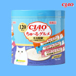 이나바 챠오 츄르 고양이 간식 SC-214 헤어볼 버라이어티, 14g, 120개 : 전국구고양이
