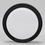 LED 방수 벽등 외부 벽부등 벽 조명 현관 베란다 방습 욕실 천장등 15W 센서등 전구색 블랙 원형 : 인테리어 조명