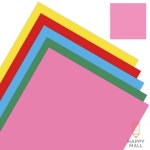 HM 칼라 하드보드지 4절 분홍 단 50개 학습교재 만들기재료 : HaPPYMALL