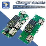 LED 듀얼 USB 5V 2.4A 마이크로/타입-C 모바일 전원 은행 18650 충전 모듈 리튬 배터리 보드 회로 보호 : 디에이치무역.