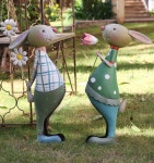 토끼 정원조형물 가드닝 정원 언니 동상 단일 조각 가족 정원소품 셀프 조형물 H2207 : 원클릭라이브배송