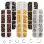 1 상자 DIY 쥬얼리에 대 한 멀티 크기 합금 오픈 반지 철 반지 수 제 공예 액세서리 J0315 : WorldBuyHub