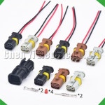 자동차 EFI 모터 소켓 자동차 커넥터 전기 연료 분사 스타터 릴레이 플러그 18286.000.002 16883.592.661 2 핀 : 십오오플렉스