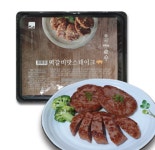수제떡갈비 냉동 한돈 한입 떡갈비 스테이크 캠핑 간식 밀키트 술안주 도시락 : 스팀플러스