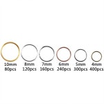 1 상자 DIY 쥬얼리에 대 한 멀티 크기 합금 오픈 반지 철 반지 수 제 공예 액세서리 J0315 : WorldBuyHub