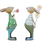 토끼 정원조형물 가드닝 정원 언니 동상 단일 조각 가족 정원소품 셀프 조형물 H2207 : 원클릭라이브배송