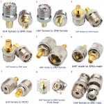 1Pcs PL259 SO239 UHF-SMA 수 플러그 암 잭 커넥터 UHF PL-259-SMA 4 홀 플랜지 어댑터 RF 빠른 배달 구리 황동 : jjnetwork