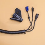 전선정리 커버 3M 32mm 블랙 못 인터넷 클립 타공 노출 : 흐름을 담은공간 플로우스팟