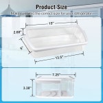 선반 ED5FVGXWS07과 - WRS325FDAM04, 월풀 WRS325FDAM01, 냉장고 2 Pack W10321304 Refrigerator Door Shelf Bins : GSNA