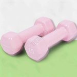 운동아령 육각 덤벨 아령 1.5kg 파스텔핑크 2개 : 하사슈