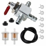 연료 필터 키트가 있는 라인 밸브 482212, E6333347, 1-6333347, Husqvarana 539102679의 스캐그 2방향 1/4인치 바브스 스틸 연료유... 