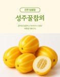 아삭달콤시원한 성주꿀참외 대과 2kg 내외 : 과일소담촌하남점