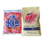 슈퍼화이트(1kgX10) 넘버원(800gX12) 가루비누 세탁세제 대용량 업소 비누 : 백억 마트
