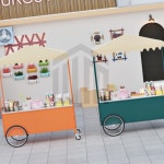 위니상회 플리마켓 이동식 노점상 매대F-120CM 선반 부스 판매대 블루 가판대 : 위니상회 추천