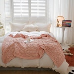 휴식용 담요 편안한 니트 호텔 민박 소파 북유럽 순색 천연색 베개 : 하루코퍼레이션28