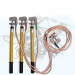 접지봉 피뢰침 접지 클램프 1mx4 고압전선 16평방미터 배전실 접지판 벼락 고압선 10KV 0 5m 스틱 3개 3 1 2m 집게 : SANDAMS