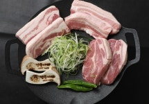 정육아빠 한돈 바베큐 캠핑 고기 세트 삼겹살 오겹살 목살 양념닭갈비 : 정육아빠
