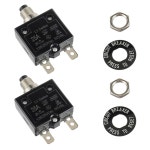 HUWREW 25암페어 푸시 버튼 수동 125-250V L1 50V 보호기(2팩) DC : 바잉고고