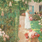 명화 케이스 3267 차일드 하삼 (Childe Hassam) - 프랑스 정원의 꽃 (Flowers in a French Garden, 1888) 하쌈 전시굿즈... 