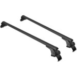 MPH 프로덕션 48인치 120CM 범용 핏 블랙 조절 가능 알루미늄 창틀 루프 랙 크로스 바 화물 3쌍의 장착 클램프 2개 xlj 002 50 : 로웰마트