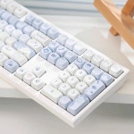 Moa 흰색 공 귀여운 키캡 pbt 소재 승화 108 99 키보드에 적합 : 네오무역