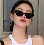제니 선글라스 캣츠아이 캣아이 엠지 썬글라스 연예인 안경 자외선 햇빛 차단 : 요망때