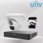 유니뷰 500만화소 4채널 CCTV 자가설치 세트 실외 가정용 매장 스마트폰 감시 카메라 : 아이뷰 코리아