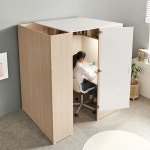 e스마트 링크 가정용 1인 와이드 독서실책상 1600 스카이형 : e스마트