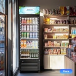 상업용 냉장고 및 쿨러, 부드러운 LED 조명, 조절 가능한 선반, 420캔 및 NEW 6.34 Cu.Ft Commercial Beverage Refrigerator : 산타아리
