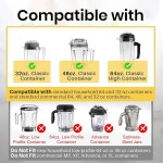 VITAMIX 5200 5000 PRO 500 5500 표준 8L 64온스 3L 48온스 946 2G 32온스 컨테이너와 호환되는 블렌더 블레이드 교체품 렌치... 