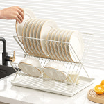 키친핏 올스텐 식기건조대 접이식 물빠짐 주방 싱크대 그릇 접시 설거지 건조대 : HOME.B