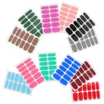 자외선 스트립용 네일 스티커 데칼 12개 풀 랩 미스 : MegaImportShop