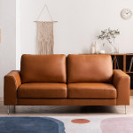 삼익가구 베티 천연소가죽 소파 스툴미포함, 카멜, 3인용 : 삼익가구몰