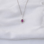 천연 루비 목걸이 루비 4부7리 (0.47ct) : 레이첼주얼리