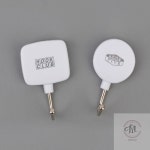 민스타몰 부착식 4P 화이트 크린 행거 벽고정걸이 가정용행거 벽꽂이 : 민스타몰