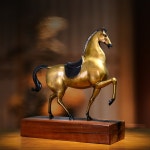 순황동 말조형물 조각상 중형 장식품 단일상품 25cm 트럼펫 각인 각인지원+순풍무료배송 동물 소형 사무실 동상 트럼펫 각인지원+순풍무료배송... 