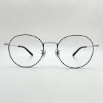 지하퍼 안경 티아이티03 C04 블랙 실버 ghopper TIT03 C02 원형  메탈 안경 : 안경and선글라스
