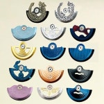 Mod 7s26 NH35 자동 해머 진동 중량 로터 NH35 NH36 38 39 4R 7S26 무브먼트 진동 중량 로터 부품에 적합 : 에이다셀렉