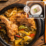 청담 뼈해장국 1kg x6팩 구매시+ 청담 설렁탕550g x1팩  우리집 한식 국거리 감자탕 부모님식사 술안주 해장국 : 따순둥푸드