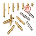 20pcs 걸쇠 튜브에 6-40mm 스테인레스 스틸 슬라이드 엔드 캡 씨앗 비즈에 대 한 압착 리본 패스너 쥬얼리 DIY 만들기 : 덕하 산업