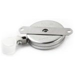 48인치 스테인리스 스틸 케이블 브래킷 뒷면 플라스틱 접이식 클램프 릴. 크롬 8온스의 접힘 키백 호스 전면 산업용 : 글로와이원