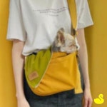YS 강아지 슬링백 골드 S 강아지이동식가방 반려동물가방 : 옐로스완