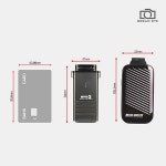 지넷 바이크 블랙박스 오토바이 2채널 MVR Y1+동글세트 본체 방수 FHD 32G : 웰빙디지탈
