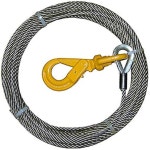 BA 제품 4 38SC56LH 윈치 케이블 3/8인치 X 50인치 스틸 코어 레커 견인 트럭 롤백 크레인 센추리 저단 등을 위한 자동 회전 : 로웰마트