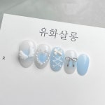 발레코어 엔젤 수제네일팁 붙이는네일 : 유화살롱
