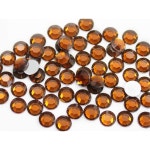 보석 제작을 위한 올스타스코 1000PCS 5mm SS21 브라운 스모키 토파즈 H113 아크릴 플랫 백 라인스톤과 페이스 페인팅 카드 제작... 